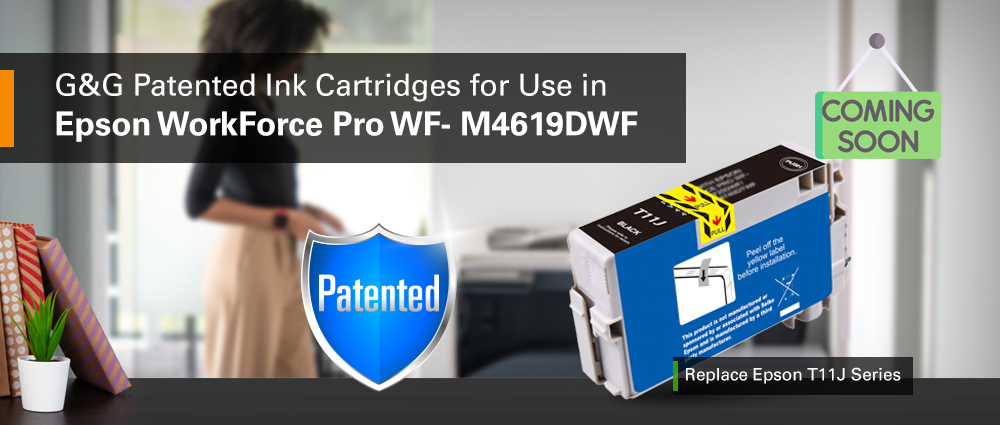 G&G patented ink cartridges for use in the Epson WF-M4119DW