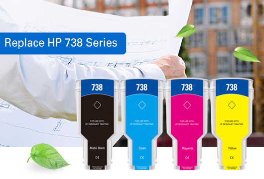 Remanufactured Ink Cartridges for HP DesignJet T850, T950 Series Printers